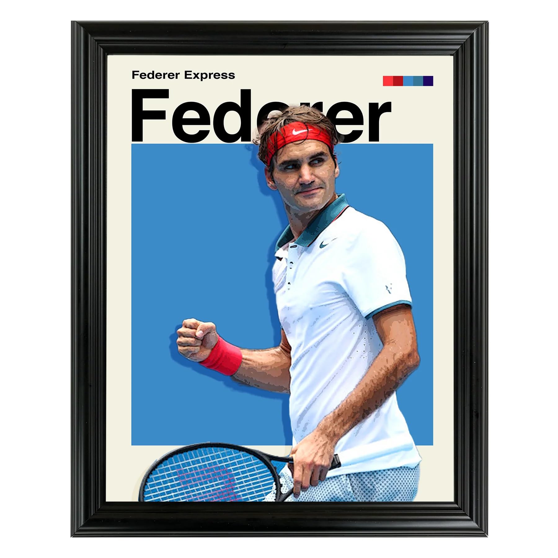 Amazon.com: Roger Federer Framed Sports Art Photo by Thomas